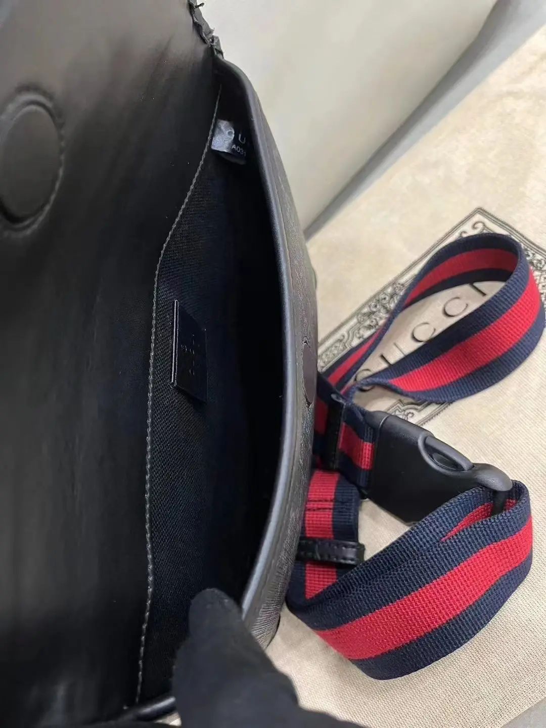 GUCCI Vintage GG Supreme Brossbody Bag-20X13X2.5CM