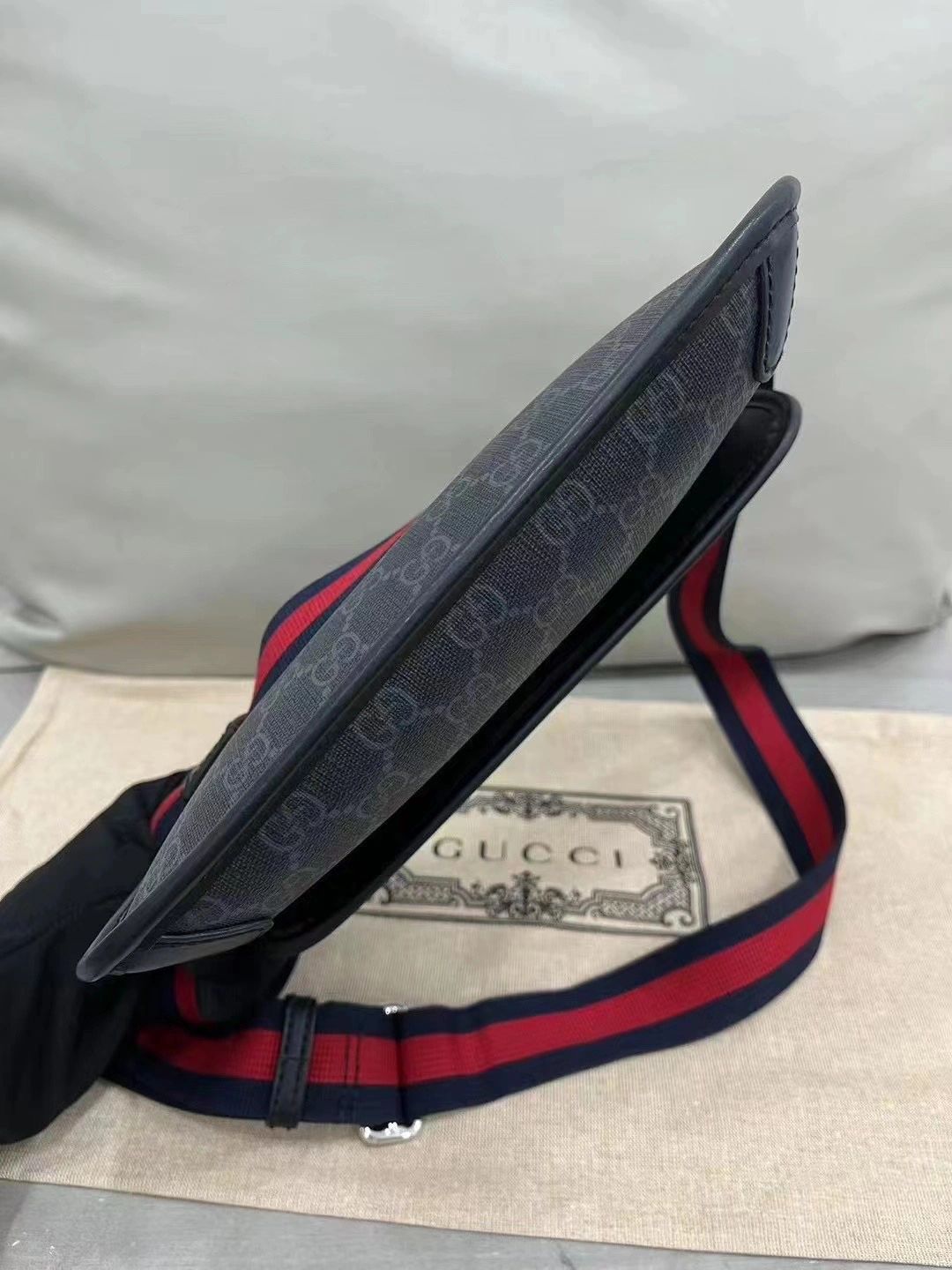 GUCCI Vintage GG Supreme Brossbody Bag-20X13X2.5CM
