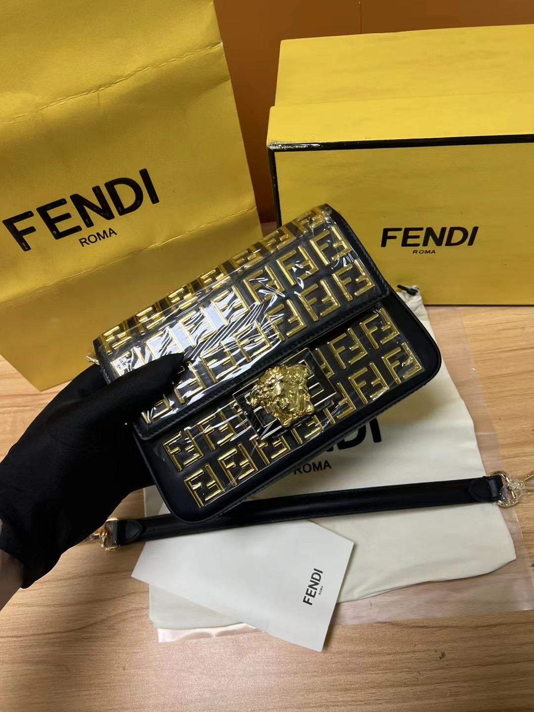 Fendi &Versace Chain Bag-20CM Fendi &Versace Chain Bag-20CM