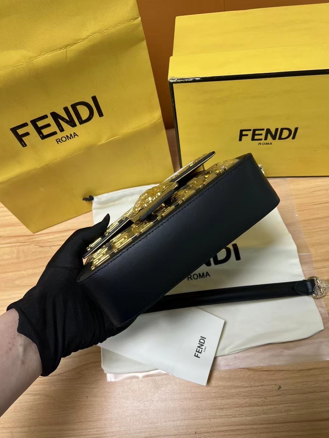 Fendi &Versace Chain Bag-20CM Fendi &Versace Chain Bag-20CM
