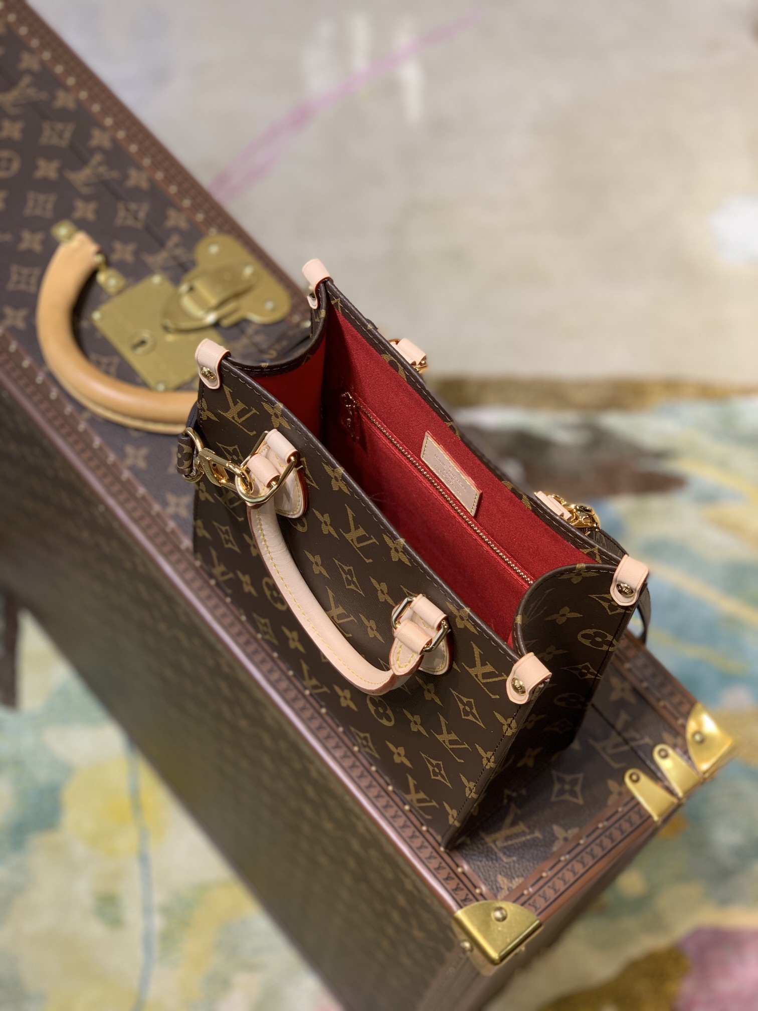 Louis Vuitton Sac Plat Tote-20*21*10CM Louis Vuitton Sac Plat Tote-20*21*10CM