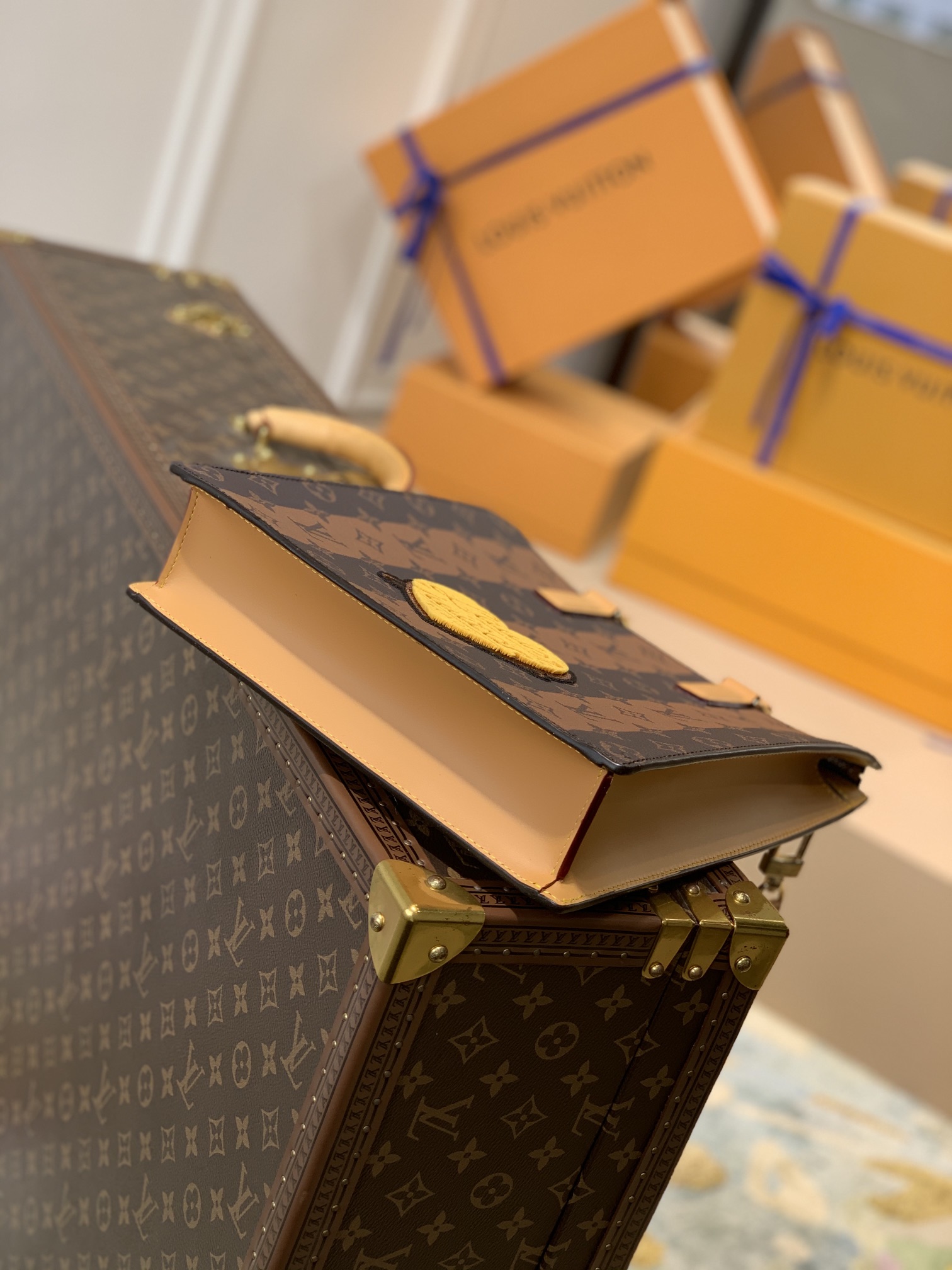 Louis Vuitton Sac Plat-26.0 x 28.5 x 6CM Louis Vuitton Sac Plat-26.0 x 28.5 x 6CM