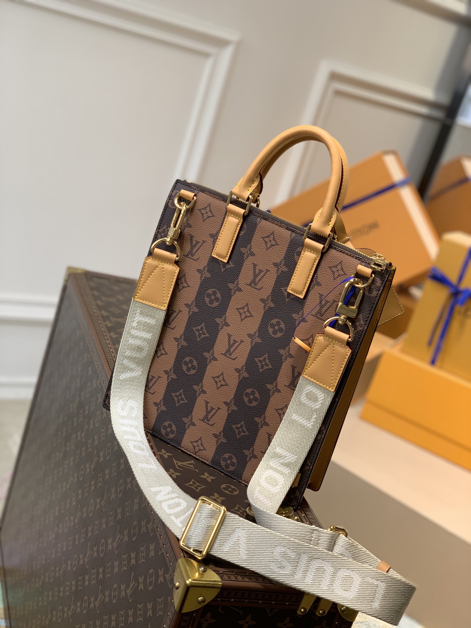 Louis Vuitton Sac Plat-26.0 x 28.5 x 6CM Louis Vuitton Sac Plat-26.0 x 28.5 x 6CM