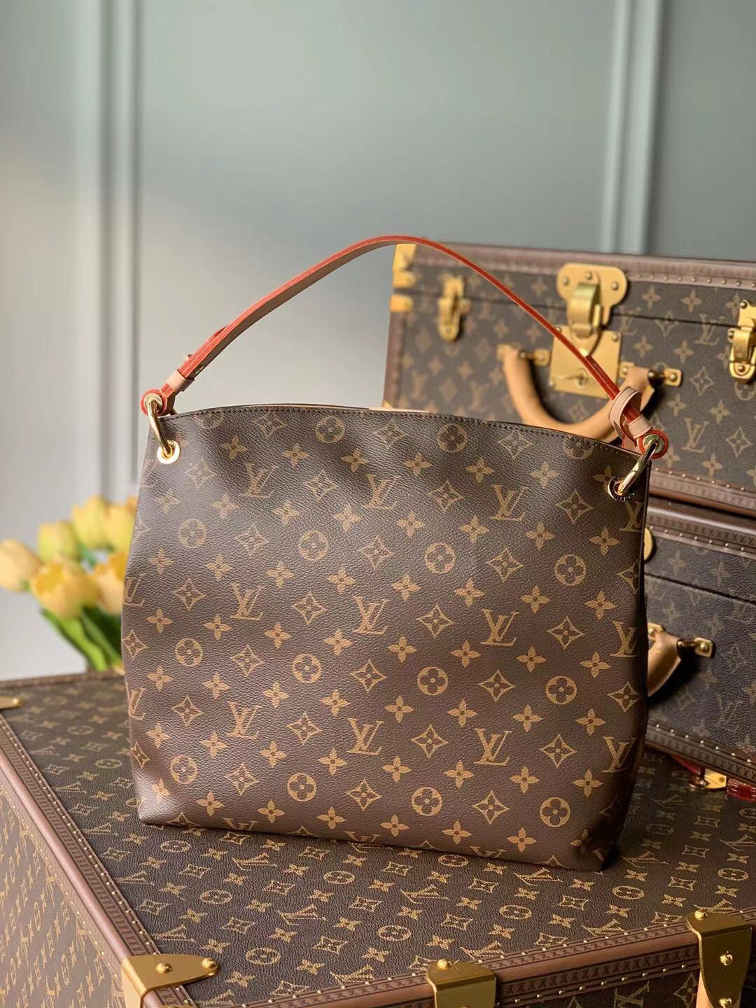 Louis Vuitton Graceful Handbags-35*30*11CM Louis Vuitton Graceful Handbags-35*30*11CM