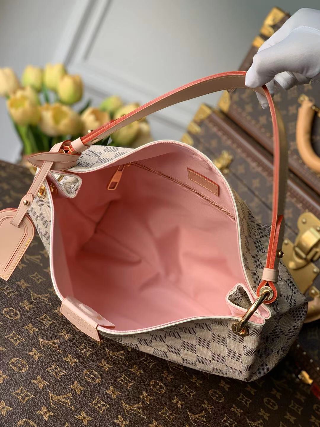 Louis Vuitton Graceful Handbags-35*30*11CM Louis Vuitton Graceful Handbags-35*30*11CM