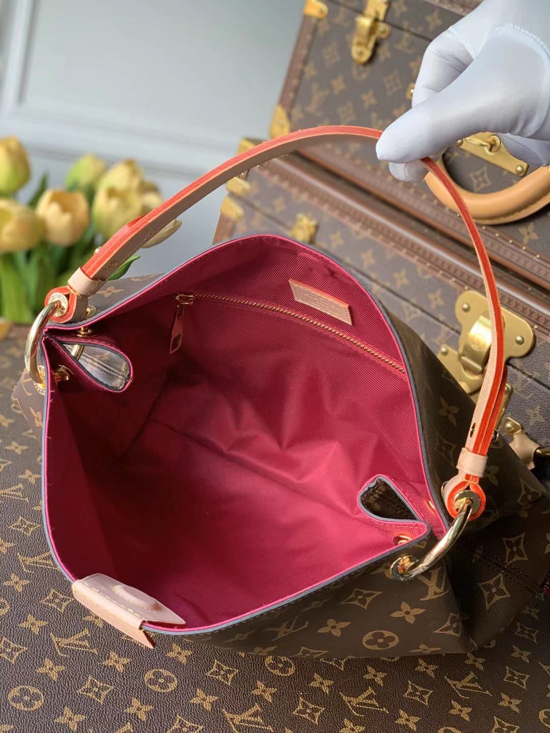 Louis Vuitton Graceful Handbags-35*30*11CM