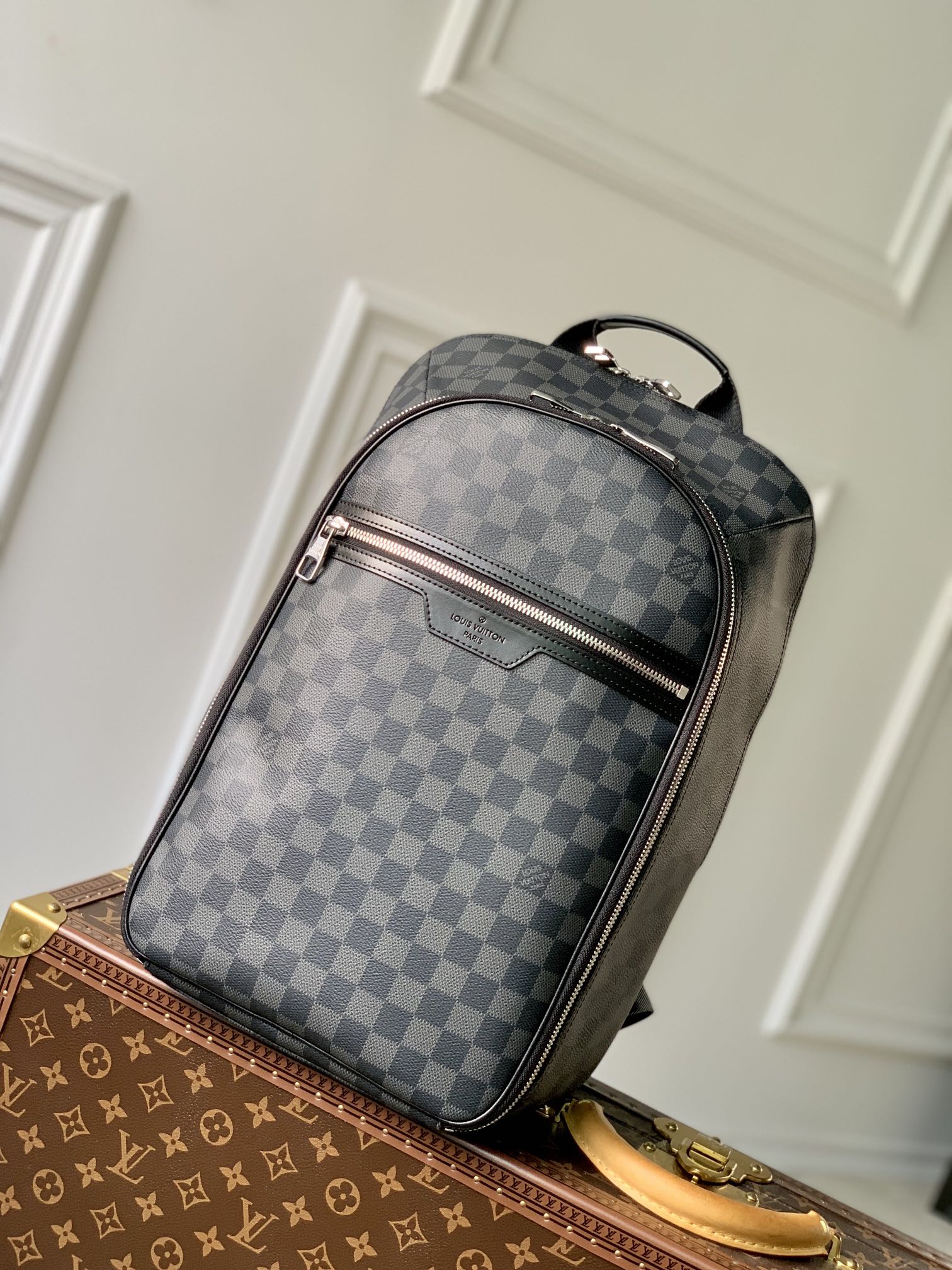 Louis Vuitton Michael Damier Infini Onyx Backpsck-29*42*13CM