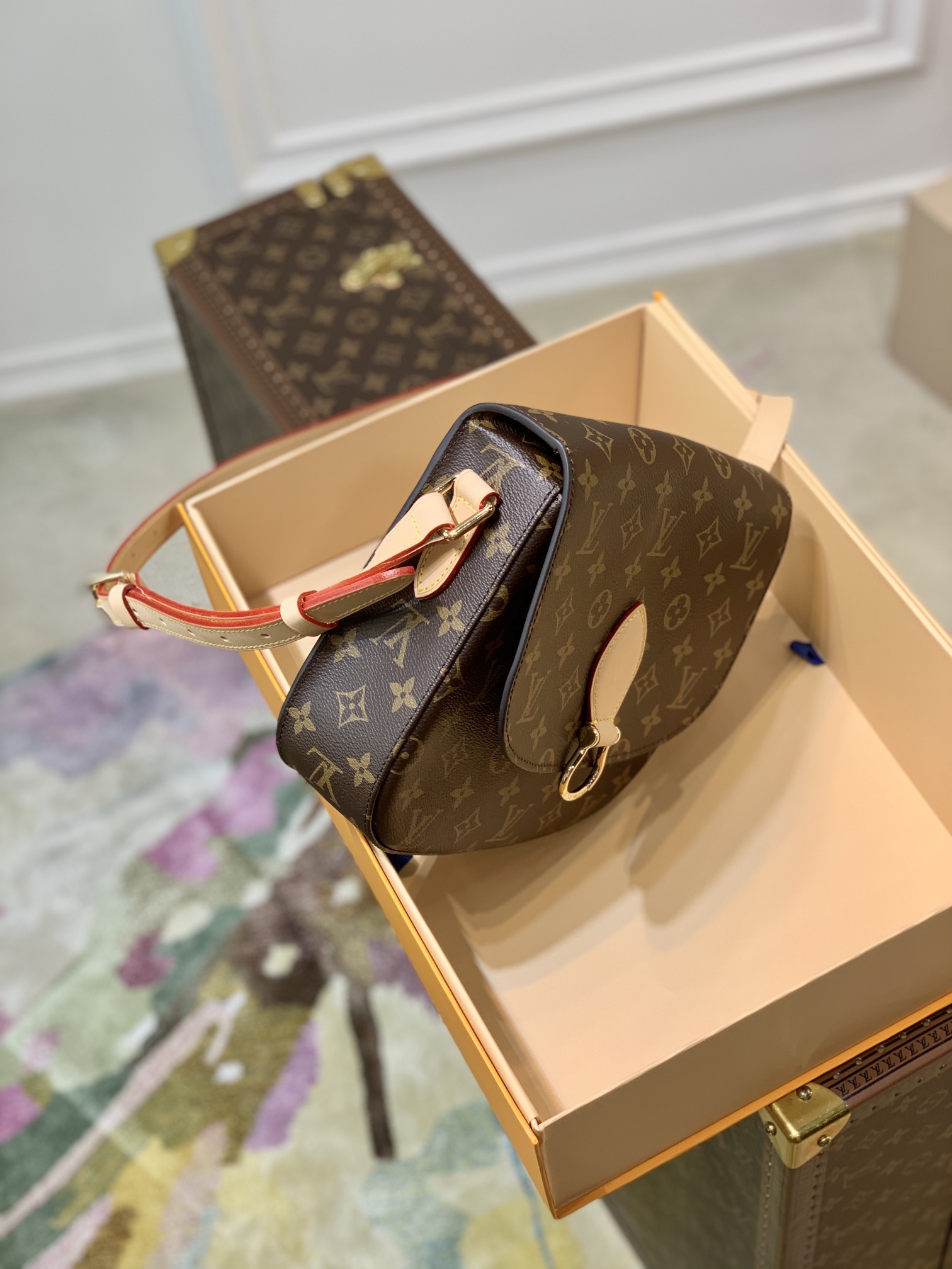 Louis Vuitton Vintage Saint Cloud Handbags -M51245-26*7*21CM