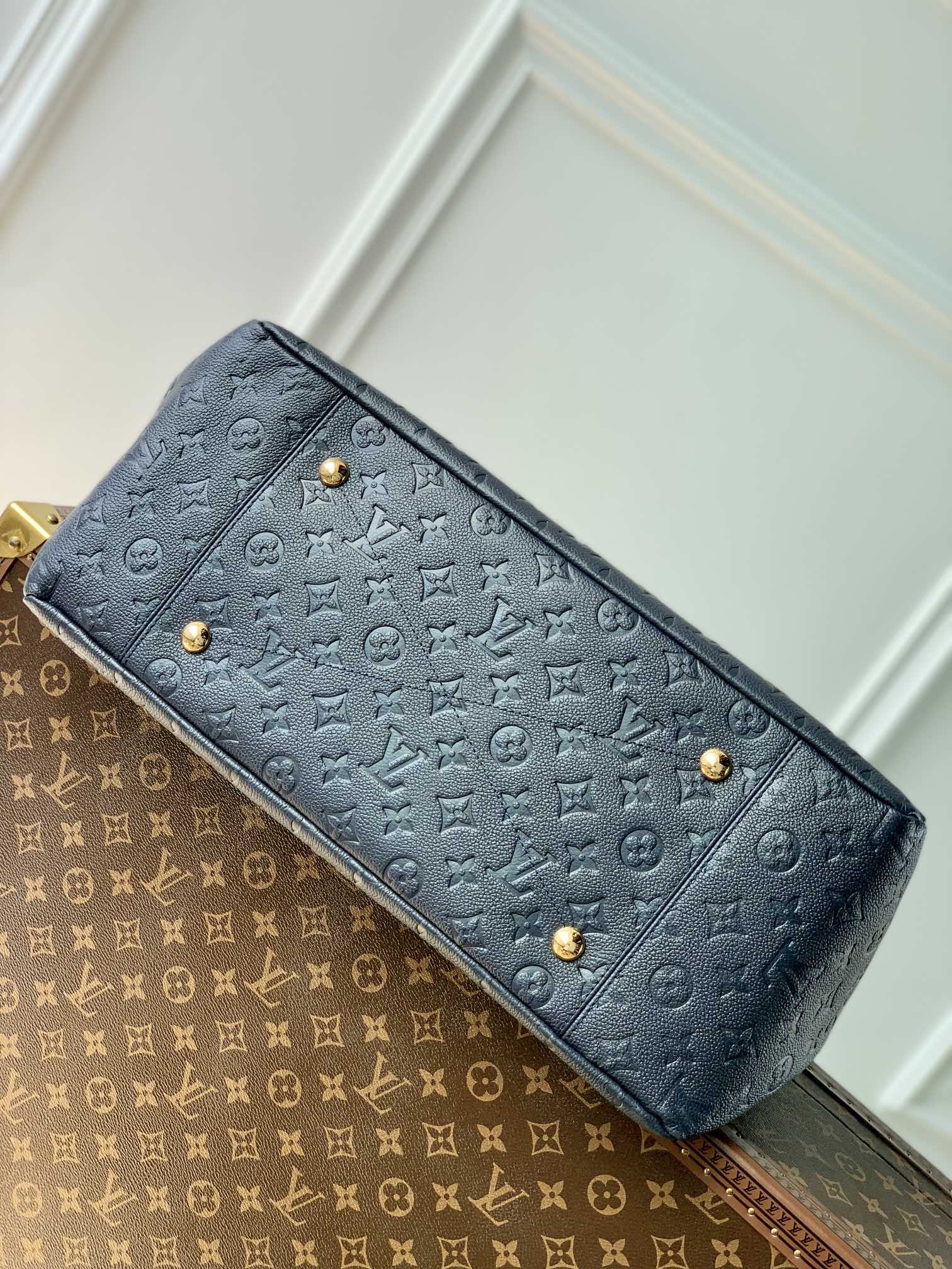 Louis Vuitton Artsy HandBag-Navy Blue-47*32*22CM