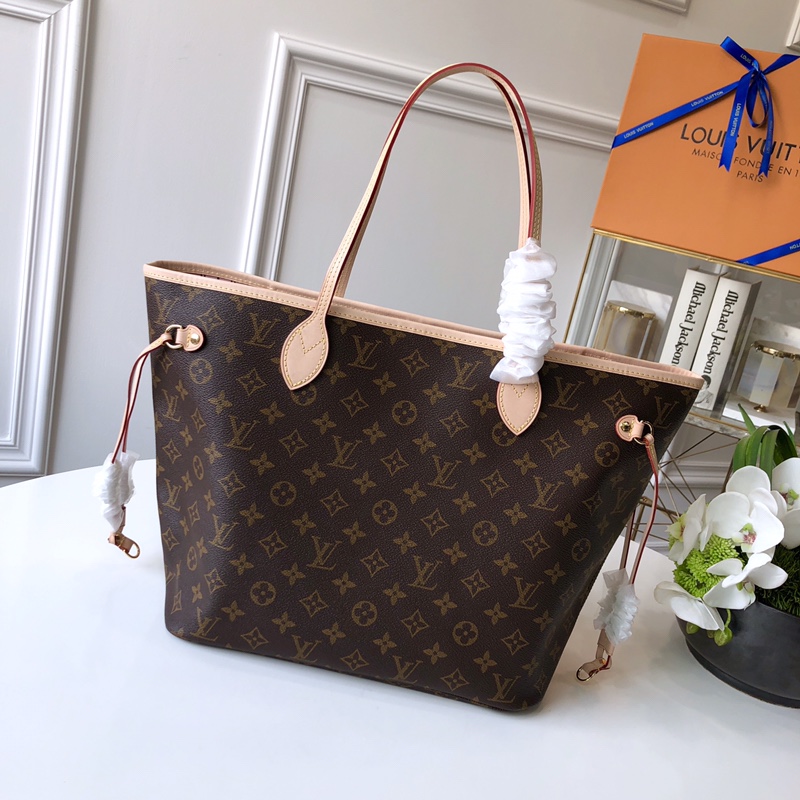 Louis Vuitton Neverfull MM (Pink Inside) -32*29*17CM