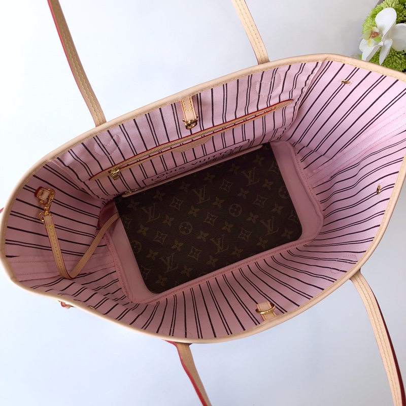 Louis Vuitton Neverfull MM (Pink Inside) -32*29*17CM