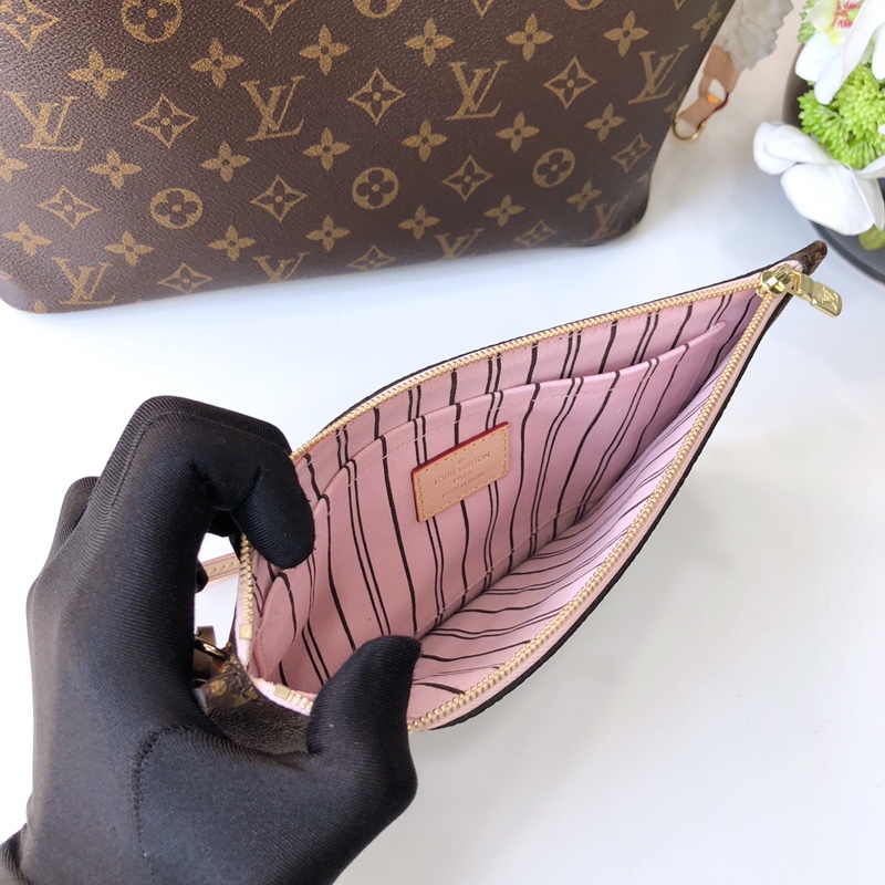 Louis Vuitton Neverfull MM (Pink Inside) -32*29*17CM