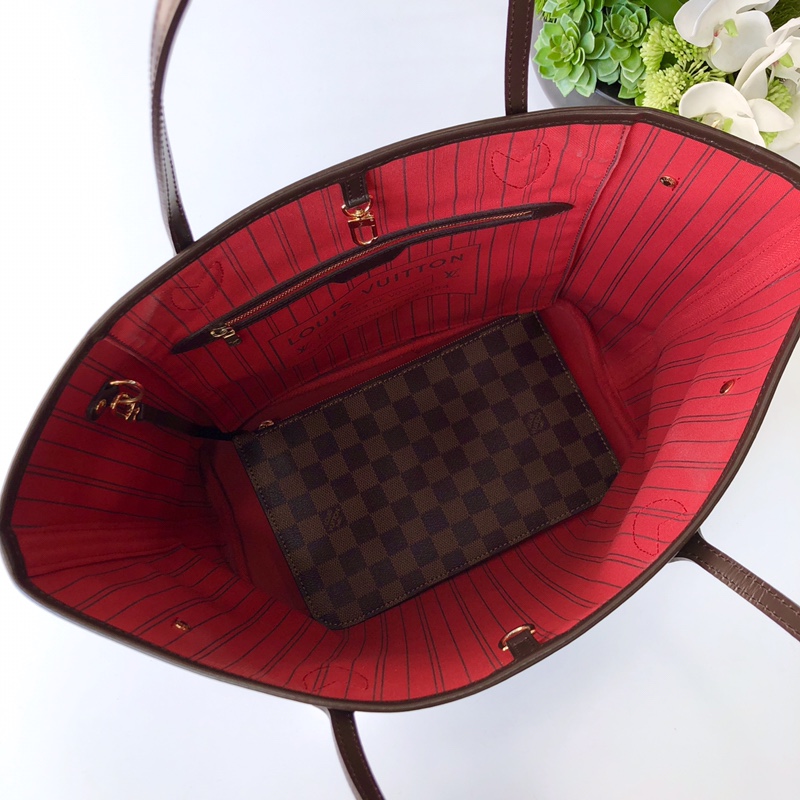 Louis Vuitton Neverfull MM (Red Inside) -32*29*17CM