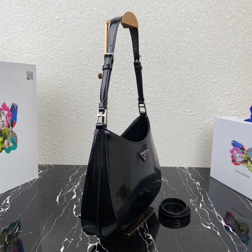 Prada Cleo Handbags-Patent Leather30X18.5X4CM Prada Cleo Handbags-Patent Leather30X18.5X4CM