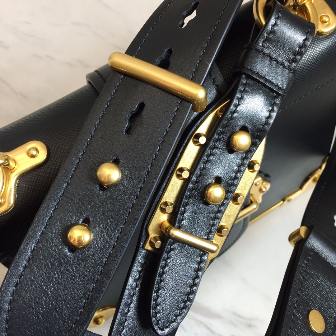 Prada 1BD045 Leather Cahier Bag-1BH082-20x14x8.5CM
