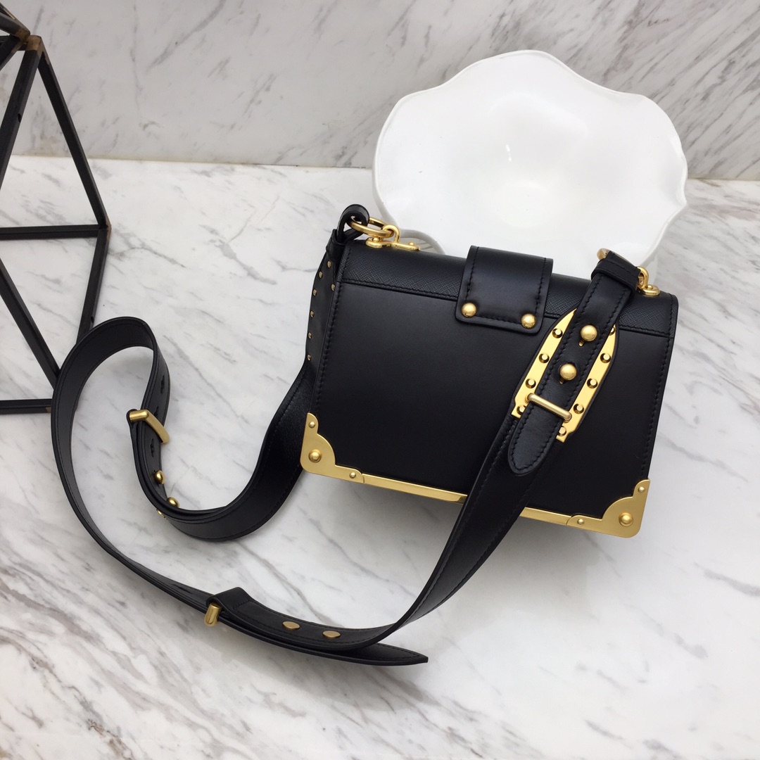 Prada 1BD045 Leather Cahier Bag-1BH082-20x14x8.5CM
