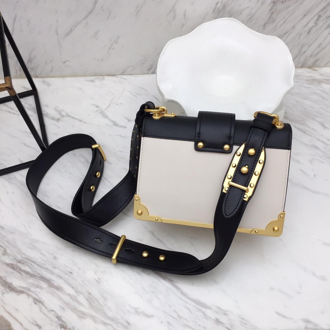 Prada 1BD045 Leather Cahier Bag-1BH082-20x14x8.5CM