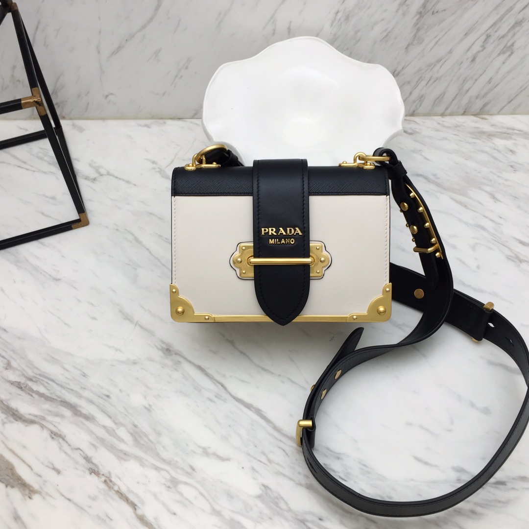 Prada 1BD045 Leather Cahier Bag-1BH082-20x14x8.5CM