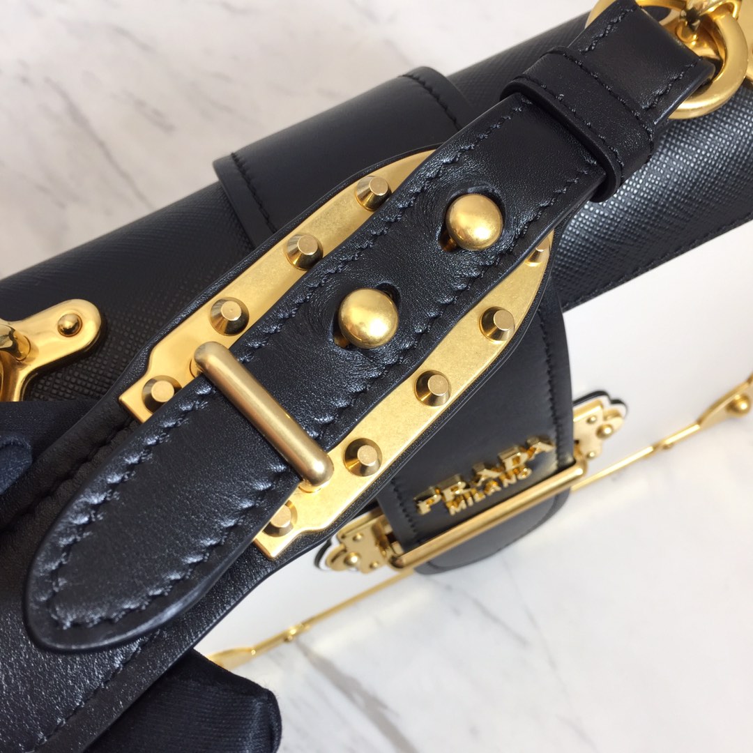 Prada 1BD045 Leather Cahier Bag-1BH082-20x14x8.5CM