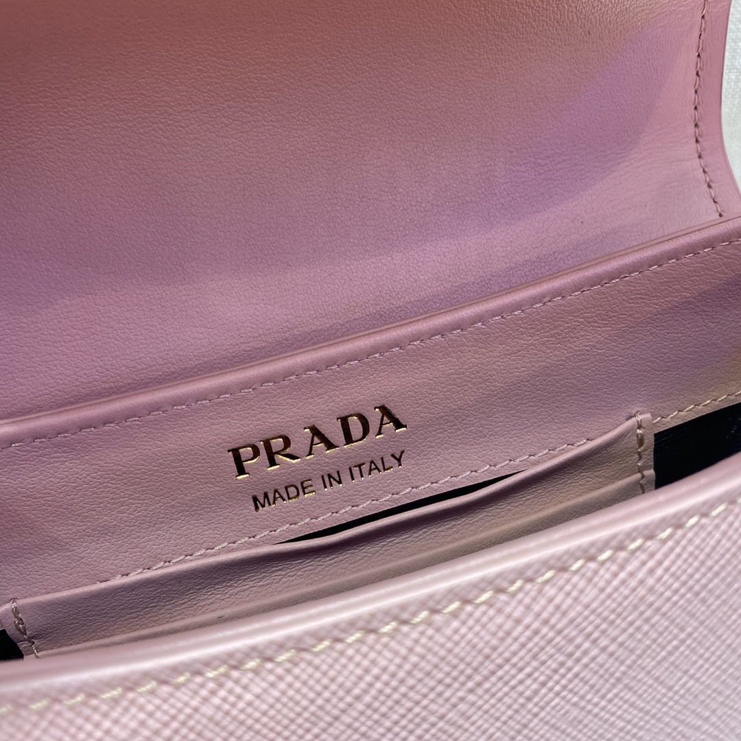 Prada Saffiano Chain Bag1BD275-22*14*7CM Prada Saffiano Chain Bag1BD275-22*14*7CM