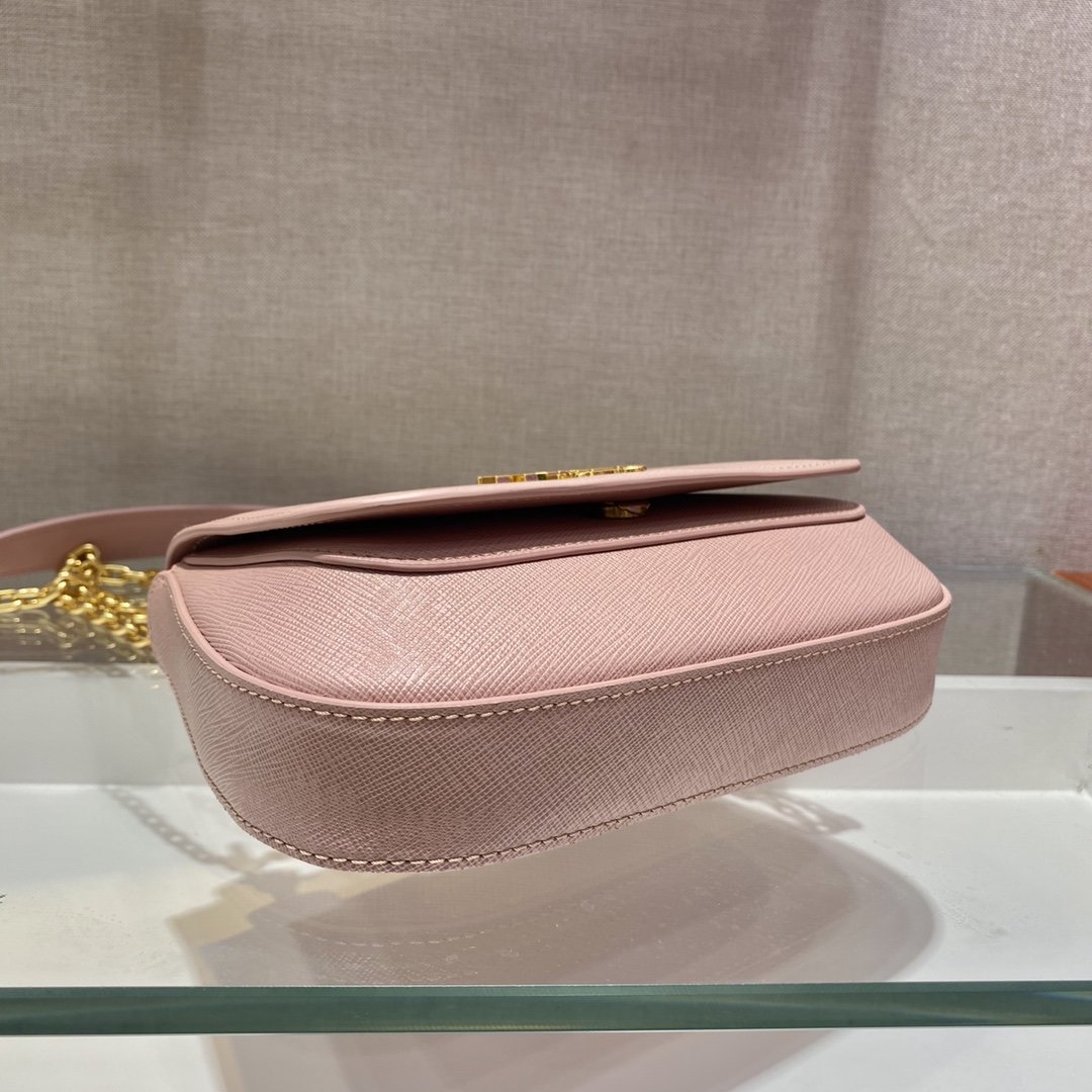 Prada Saffiano Chain Bag1BD275-22*14*7CM Prada Saffiano Chain Bag1BD275-22*14*7CM