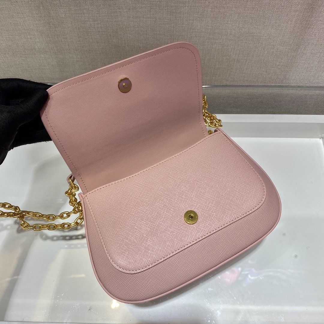 Prada Saffiano Chain Bag1BD275-22*14*7CM Prada Saffiano Chain Bag1BD275-22*14*7CM
