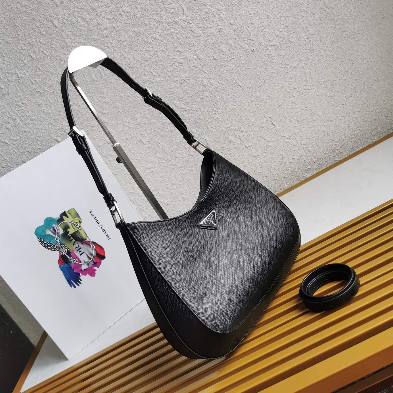 Prada Cleo Handbags-30X18.5X4CM Prada Cleo Handbags-30X18.5X4CM