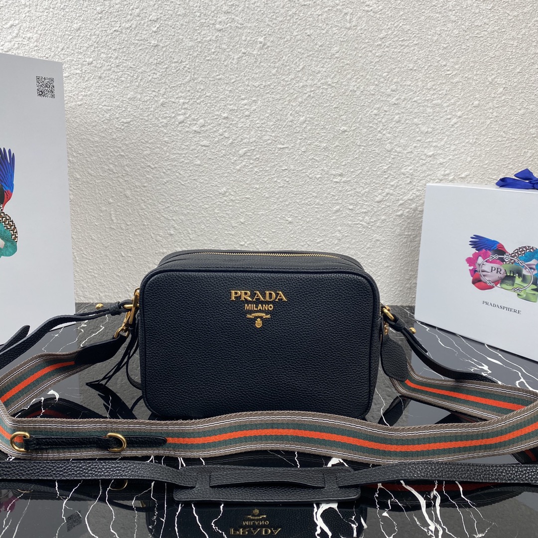 Prada Leather Cross-Body Bag-1BH082-22X15X9CM