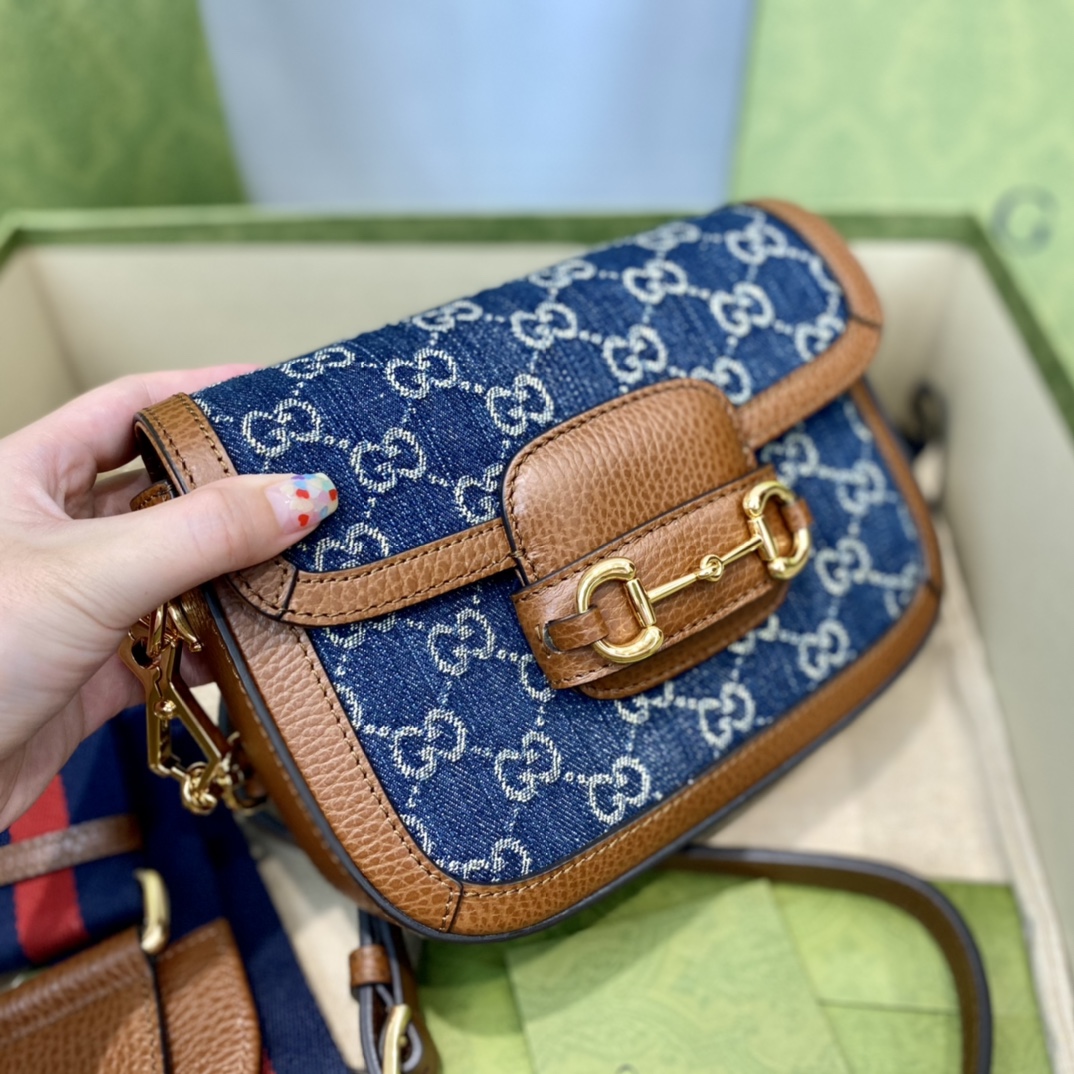 Gucci 1955 Horsebit Shoulder Bag-20.6*14.4*5.1CM Gucci 1955 Horsebit Shoulder Bag-20.6*14.4*5.1CM