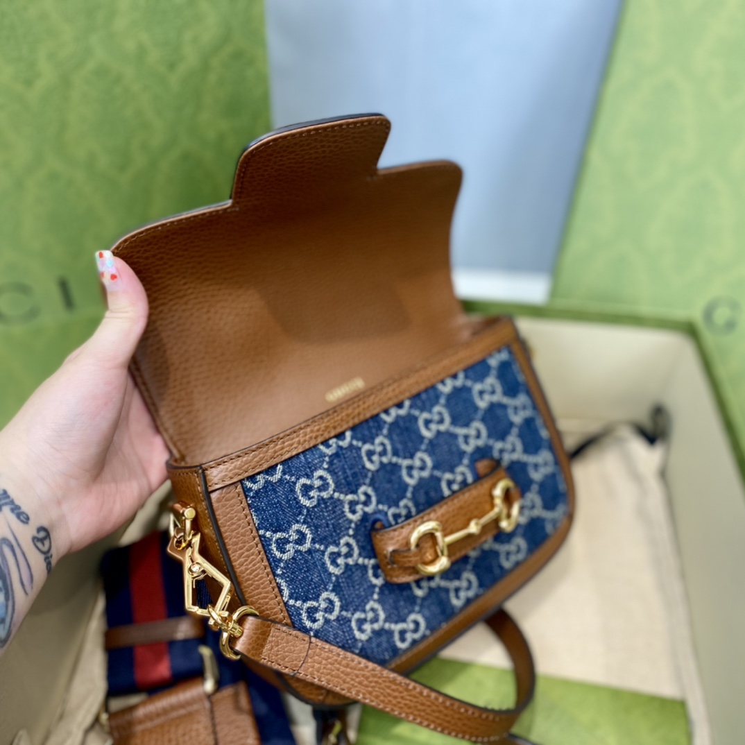 Gucci 1955 Horsebit Shoulder Bag-20.6*14.4*5.1CM Gucci 1955 Horsebit Shoulder Bag-20.6*14.4*5.1CM