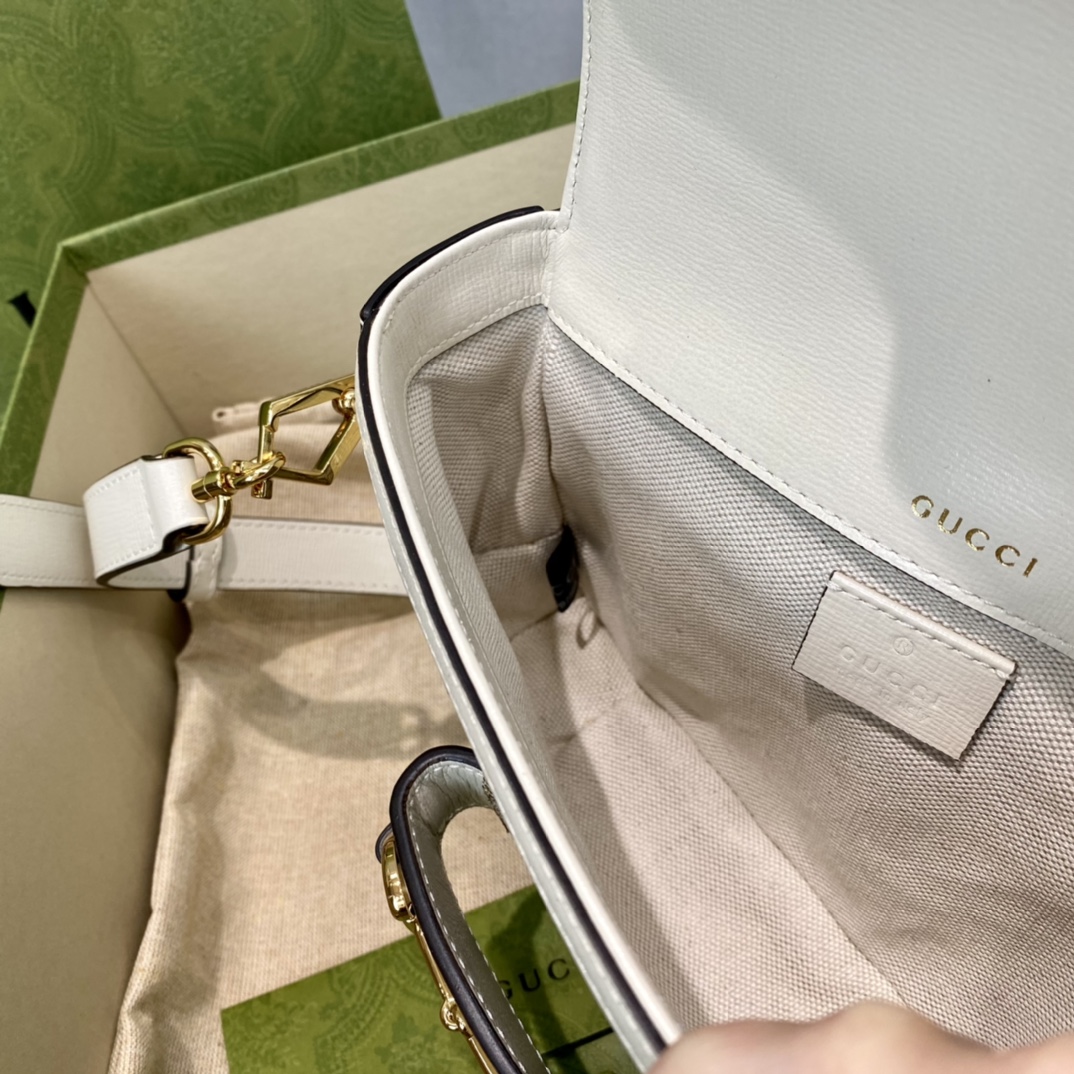 Gucci 1955 Horsebit Shoulder Bag-20.6*14.4*5.1CM