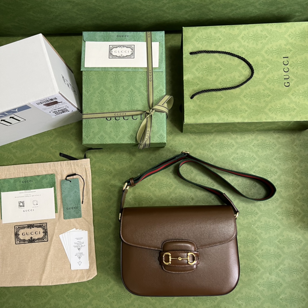Gucci 1955 Horsebit Shoulder Bag-30*21*7.5CM
