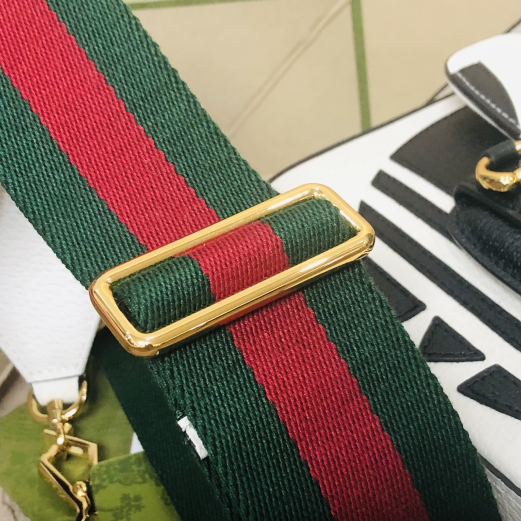 Adidasx Gucci 1955 Horsebit Shoulder Bag-20.6*14.4*5.1CM