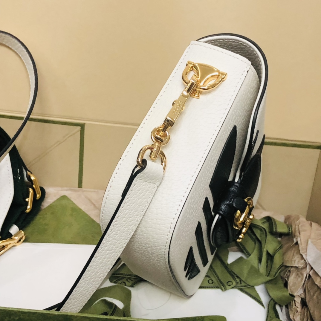Adidasx Gucci 1955 Horsebit Shoulder Bag-20.6*14.4*5.1CM