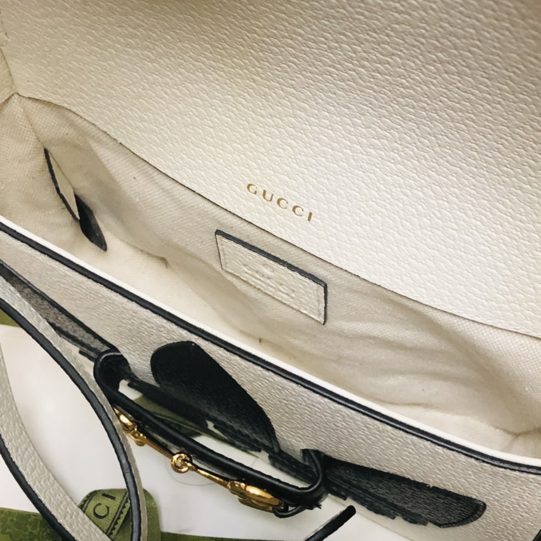 Adidasx Gucci 1955 Horsebit Shoulder Bag-20.6*14.4*5.1CM