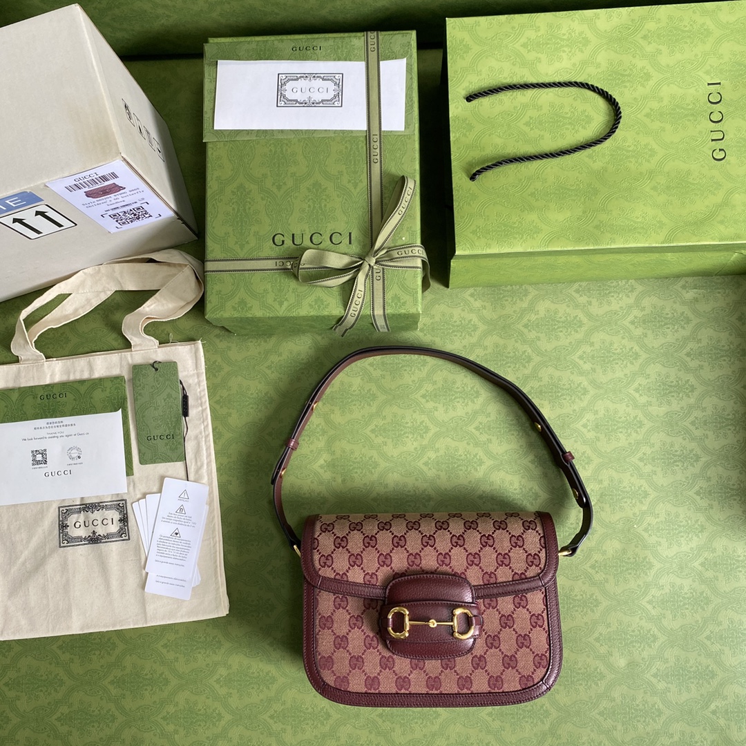 Gucci 1955 Horsebit Shoulder Bag-25*18*8CM
