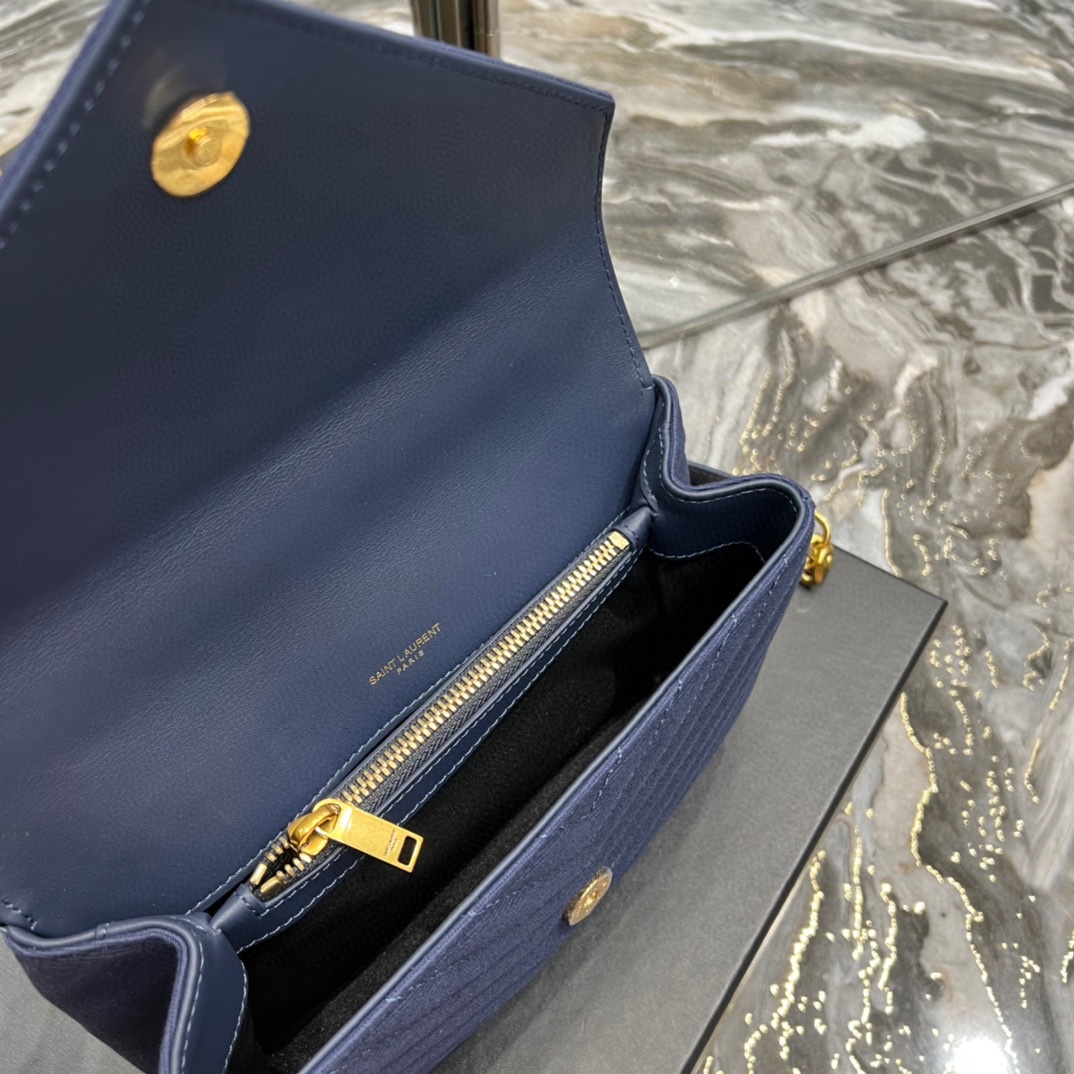 YS L Monogram College Bag-24*17*7CM