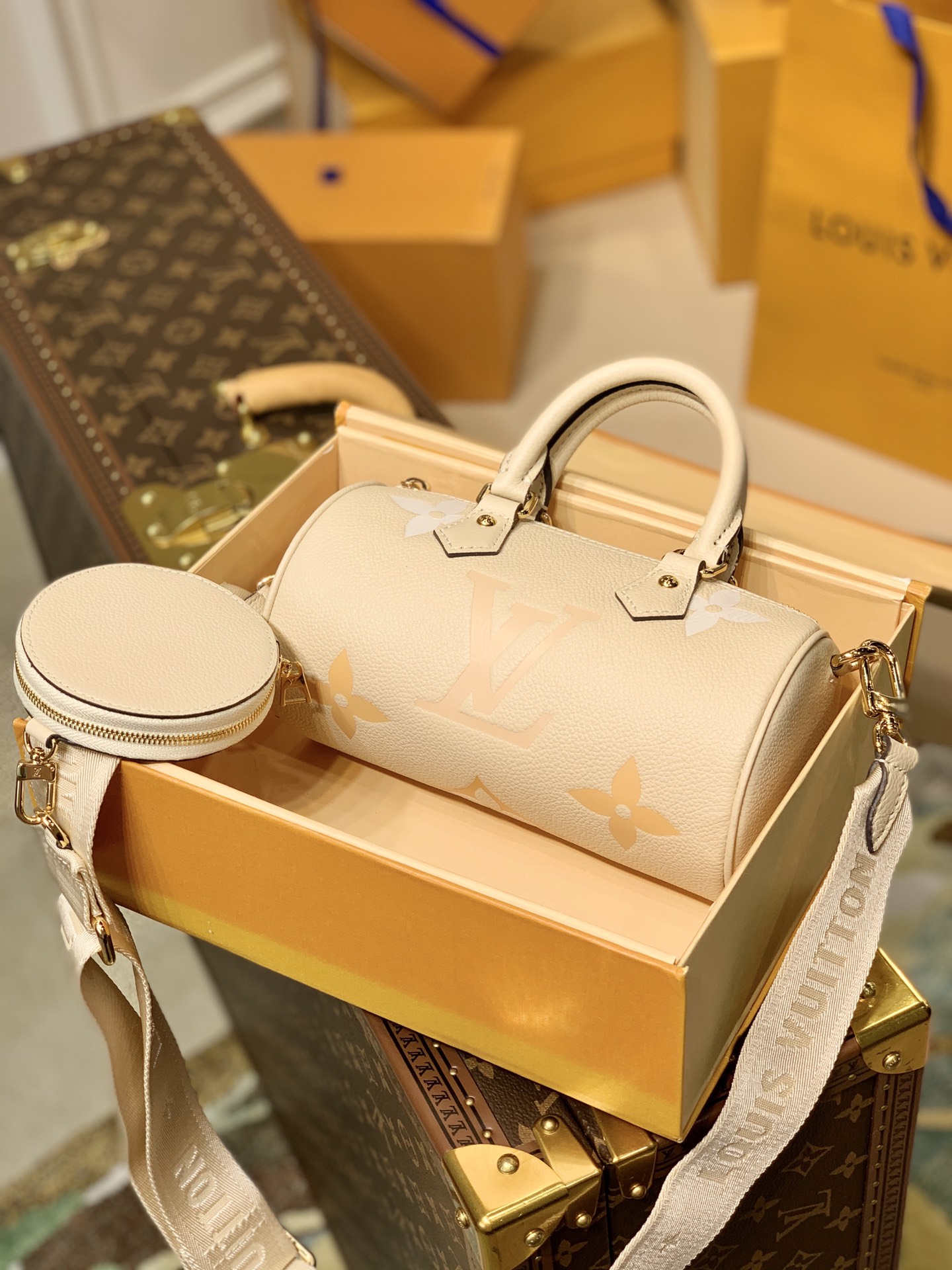 Louis Vuitton M45707 Papillon BB Handbag-20*10*10CM
