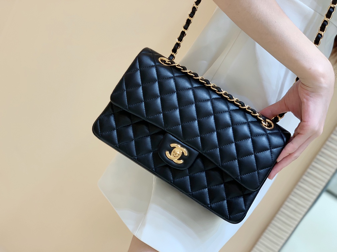 Ch@nel Flap Bag-Lambskin Leather-Gold Hardware-25CM Ch@nel Flap Bag-Lambskin Leather-Gold Hardware-25CM