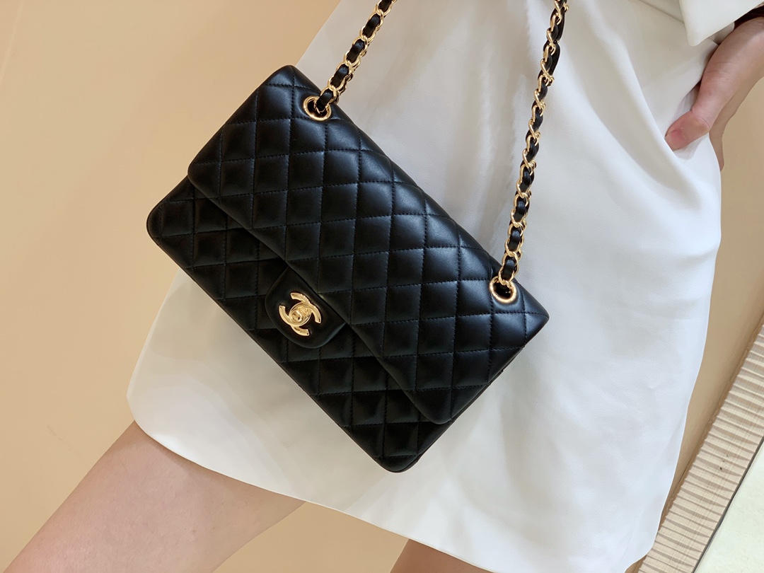 Ch@nel Flap Bag-Lambskin Leather-Gold Hardware-25CM Ch@nel Flap Bag-Lambskin Leather-Gold Hardware-25CM