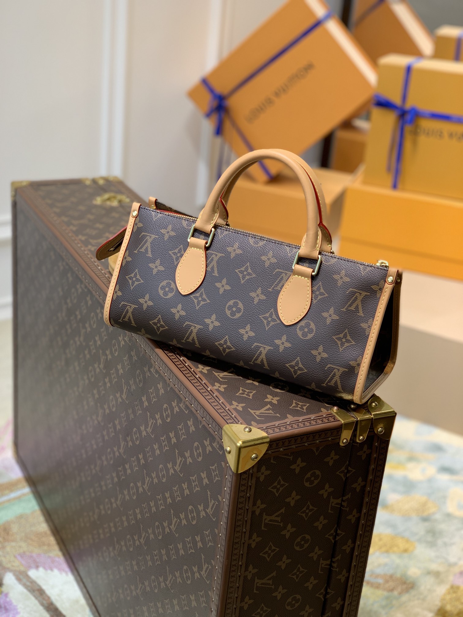 Louis Vuitton Popincourt Haut Vntage Tote-M40009-30×13.5x13CM