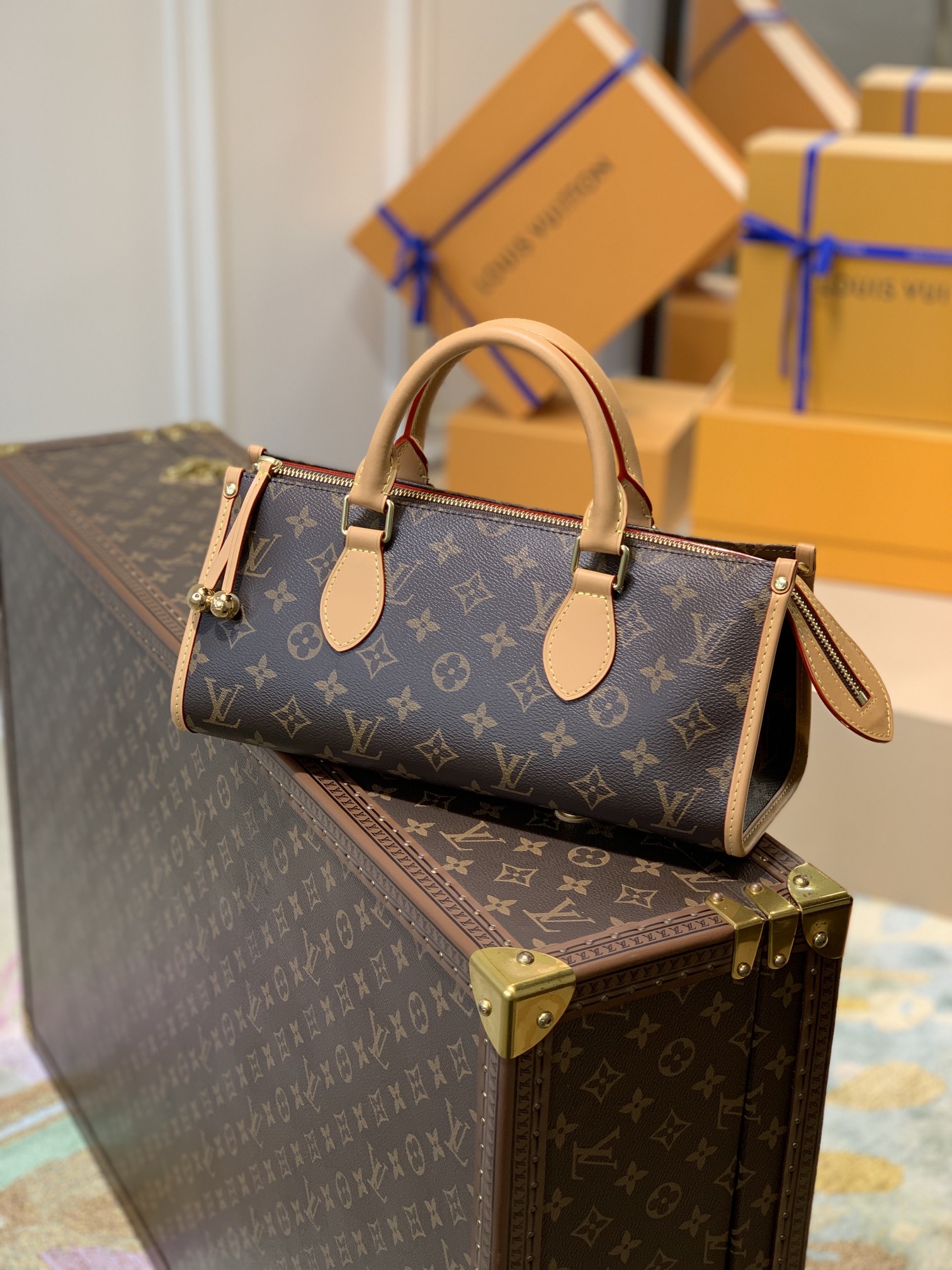 Louis Vuitton Popincourt Haut Vntage Tote-M40009-30×13.5x13CM