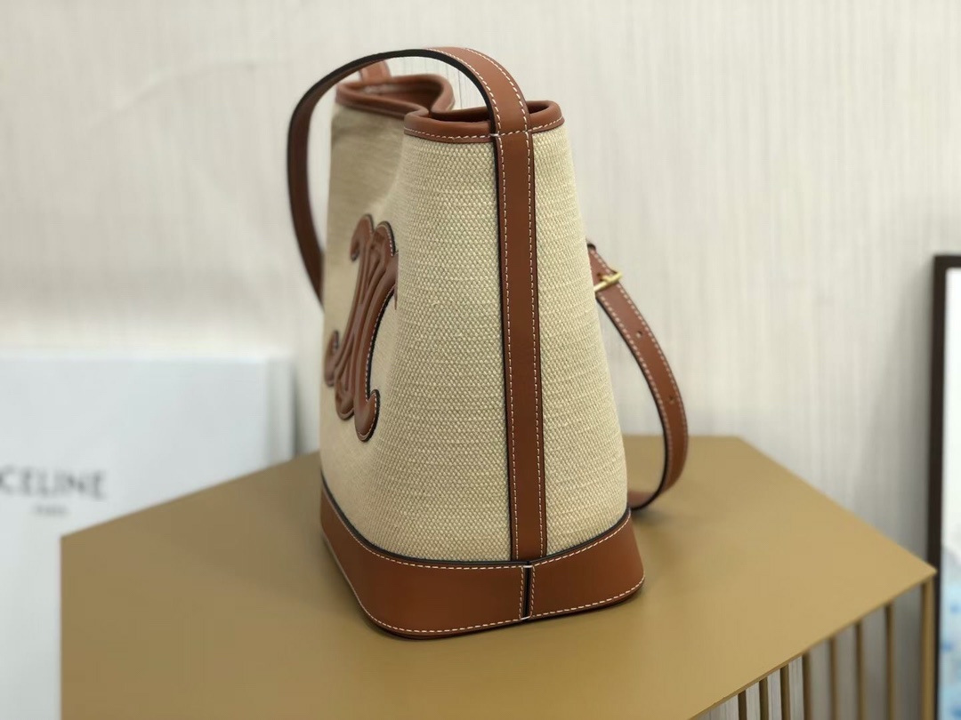 Celina Cuir Bucket-30×22×13CM