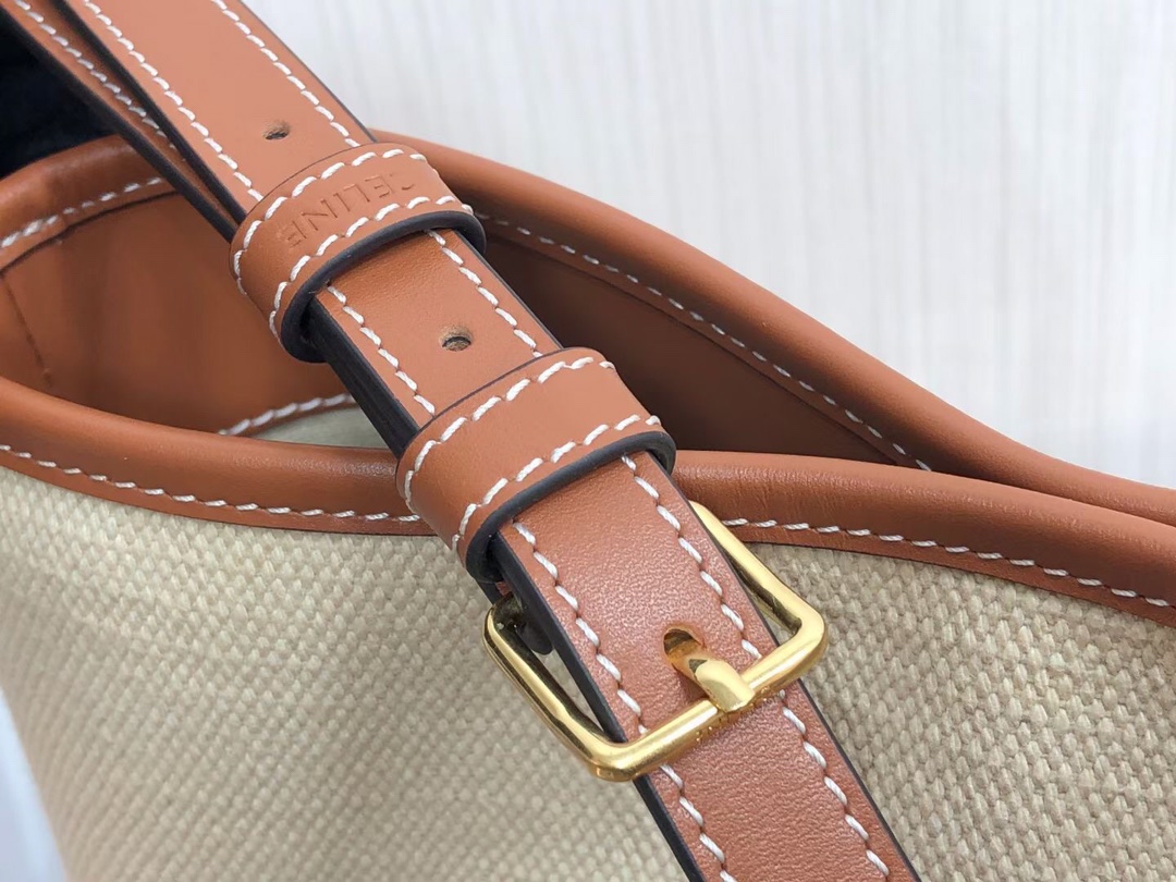 Celina Cuir Bucket-30×22×13CM
