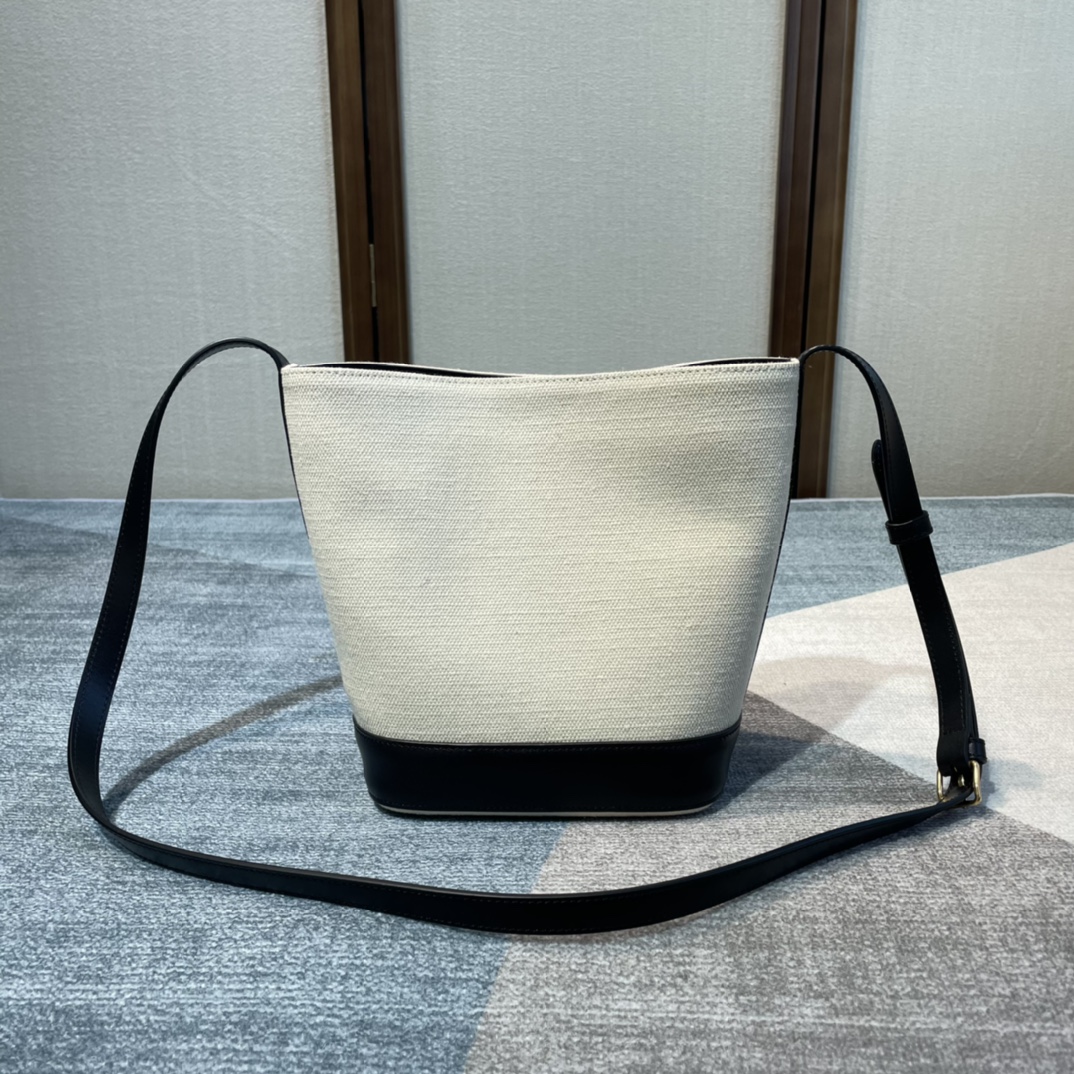Celina Cuir Bucket-30×22×13CM