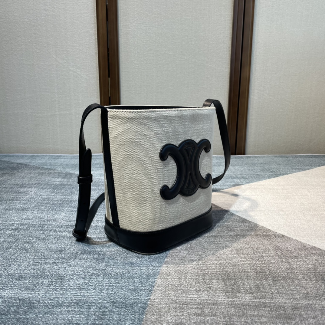 Celina Cuir Bucket-30×22×13CM