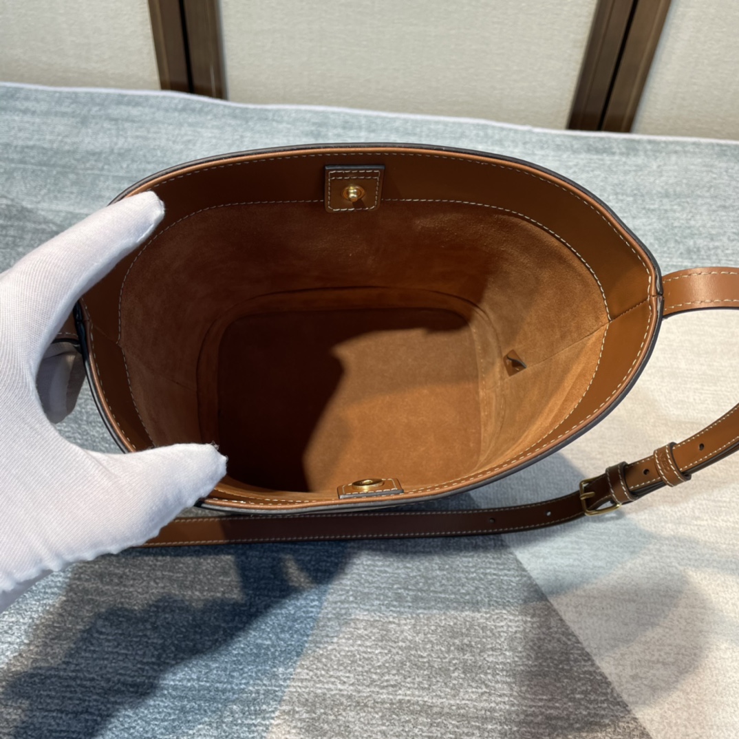 Celina Cuir Bucket-30×22×13CM