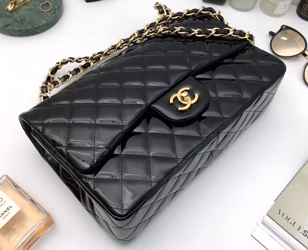 Ch@nel Flap Bag-Gold Hardware-30CM Ch@nel Flap Bag-Gold Hardware-30CM