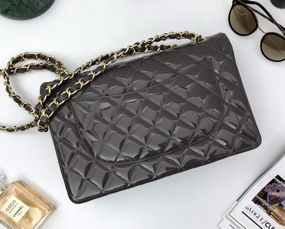 Ch@nel Flap Bag-Gold Hardware-30CM Ch@nel Flap Bag-Gold Hardware-30CM