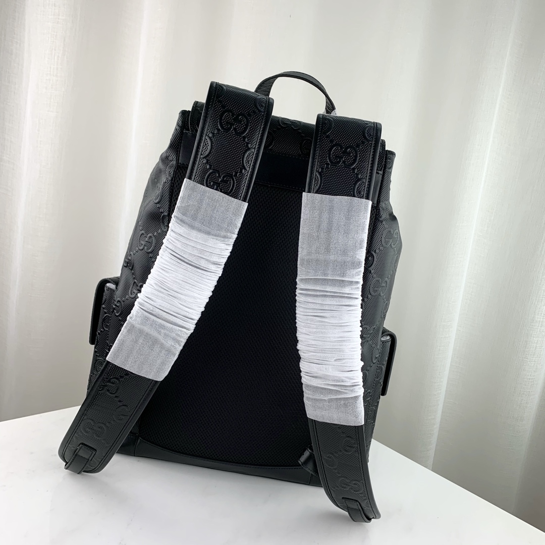 Gucci GG Embossed Backpack-34*41*12 Gucci GG Embossed Backpack-34*41*12
